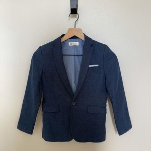 H&M Boys Navy Linen Blend Blazer